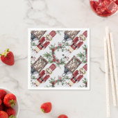 Christmas nutcrackers and lanterns servet (Insitu)