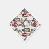 Christmas nutcrackers and lanterns servet (Hoek)