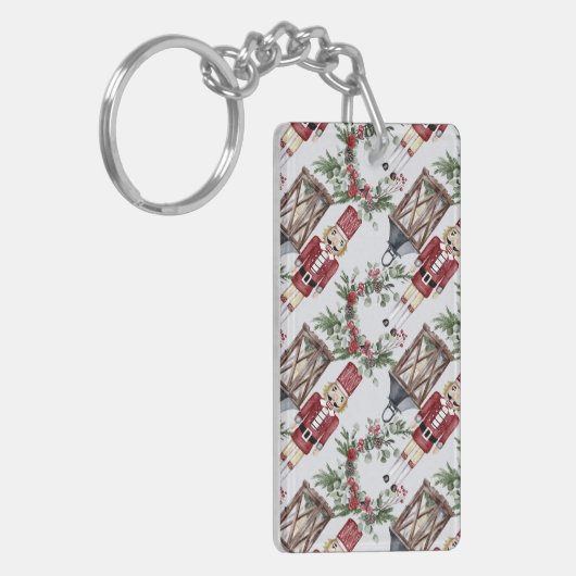 Christmas nutcrackers and lanterns sleutelhanger (Voorkant Links)