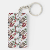 Christmas nutcrackers and lanterns sleutelhanger (achterkant)