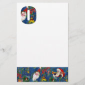 CHRISTMAS O BRIEF / SANTA CLAUS MET RODE RIBBON BRIEFPAPIER (Voorkant)