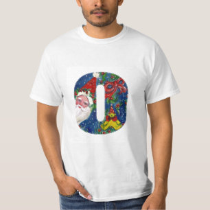 CHRISTMAS O BRIEF / SANTA CLAUS MET RODE RIBBON T-SHIRT