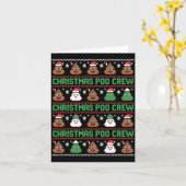 Christmas O Crew Xelated Ugly Christmas Pajamas Op Kaart (Gele Bloem)