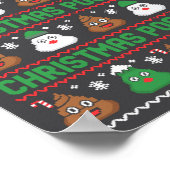 Christmas O Crew Xelated Ugly Christmas Pajamas Op Poster (Hoek)