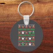 Christmas O Crew Xelated Ugly Christmas Pajamas Op Sleutelhanger (Voorkant)