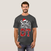 Christmas Occupational Therapy crew Santas T-shirt (Voorkant volledig)