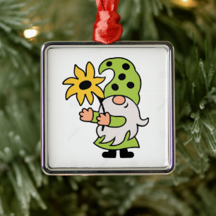 **CHRISTMAS of SPRINGTIME GNOME * * ORNAMENT