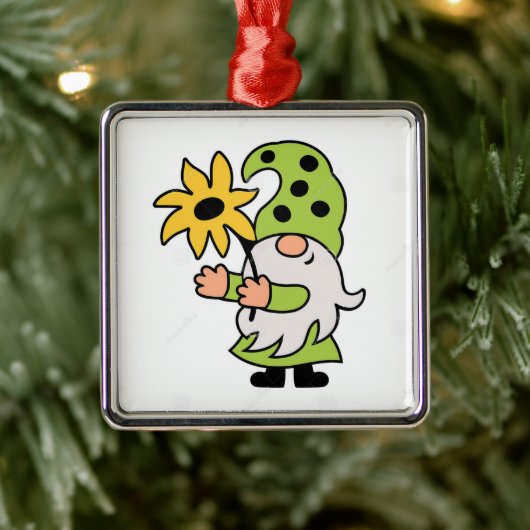 **CHRISTMAS of SPRINGTIME GNOME * * ORNAMENT (Boom)