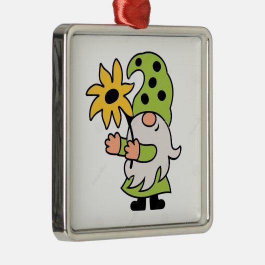 **CHRISTMAS of SPRINGTIME GNOME * * ORNAMENT (Rechts)