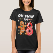 Christmas Oh Snap 8 Year Old Gingerbread Man 8th B T-shirt (Voorkant)