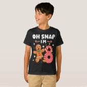 Christmas Oh Snap 8 Year Old Gingerbread Man 8th B T-shirt (Voorkant volledig)