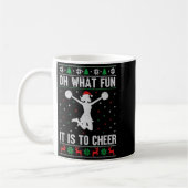 Christmas Oh What Fun It Is To Cheer - Cheerleadin Koffiemok (Links)