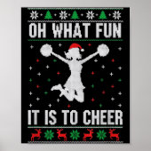 Christmas Oh What Fun It Is To Cheer - Cheerleadin Poster (Voorkant)