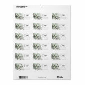 CHRISTMAS OLIVE BRANCH ADRESETIKETTEN ETIKET (Full Sheet)