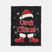 Christmas Oma Claus Grandmother Aunt Mother Daught Fleece Deken (Voorkant)