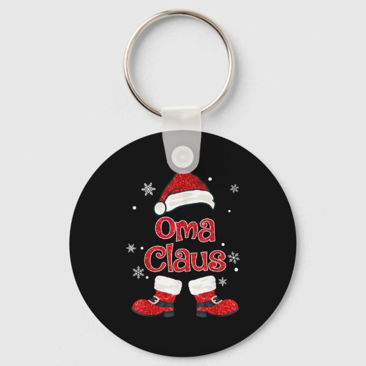 Christmas Oma Claus Grandmother Aunt Mother Daught Sleutelhanger (Voorkant)