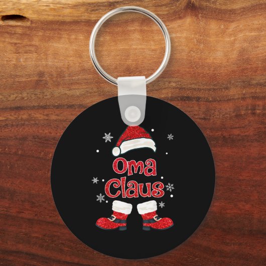 Christmas Oma Claus Grandmother Aunt Mother Daught Sleutelhanger (Voorkant)