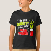 Christmas On Naughty List Regret Nothing Xmas Men  T-shirt (Voorkant)