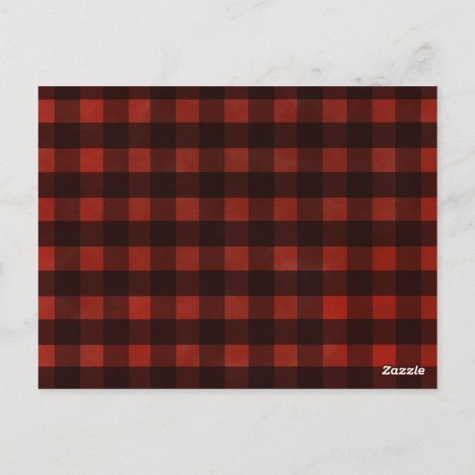 Christmas on the Farm Rustic Holiday Party Invite Briefkaart (Achterkant)