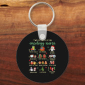Christmas Oncology Rn Nurse 12 Days Of An Oncology Sleutelhanger (Voorkant)