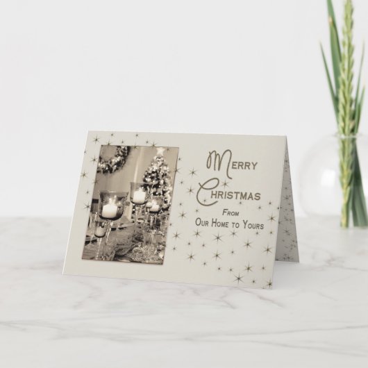 CHRISTMAS - Ons huis aan u - MOOI UNIQUE Feestdagen Kaart (Voorkant)