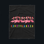 CHRISTMAS OP HET BEACH-design FLAMINGO SANTA Fleece Deken<br><div class="desc">CHRISTMAS OP HET BEACH-design FLAMINGO SANTA</div>