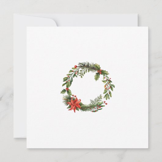 Christmas Open House Party Invitation (Achterkant)