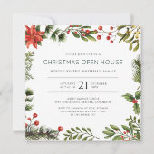 Christmas Open House Party Invitation (Voorkant)