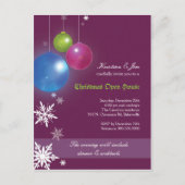Christmas Open House Party Invitation Briefkaart (Voorkant)