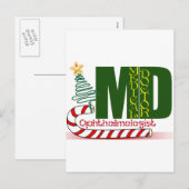 CHRISTMAS OPHTHALMOLOGIST FEESTDAGENKAART (Voorkant / Achterkant)