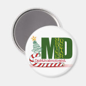 CHRISTMAS OPHTHALMOLOGIST MAGNEET (Voorkant / Achterkant)