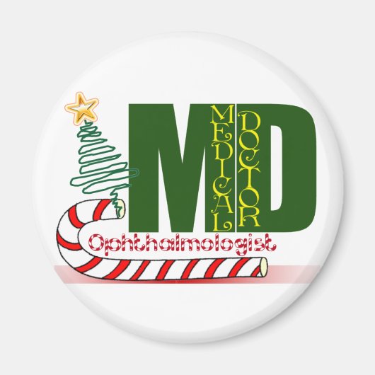 CHRISTMAS OPHTHALMOLOGIST MAGNEET (Voorkant)