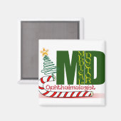 CHRISTMAS OPHTHALMOLOGIST MAGNEET (Voorkant / Achterkant)