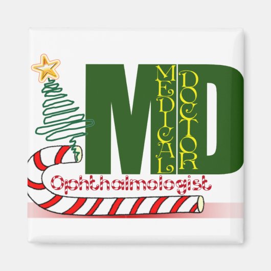 CHRISTMAS OPHTHALMOLOGIST MAGNEET (Voorkant)
