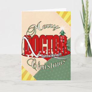 CHRISTMAS Ophthalmoloog OOOGARTS Feestdagen Kaart