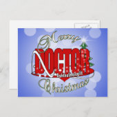 CHRISTMAS Ophthalmoloog OOOGARTS Feestdagenkaart (Voorkant / Achterkant)