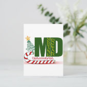 CHRISTMAS OPTOMETRIST - OOGDOKTER FEESTDAGENKAART (Staand voorkant)