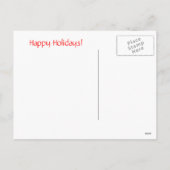Christmas or Holiday quote postcard Feestdagenkaart (Achterkant)