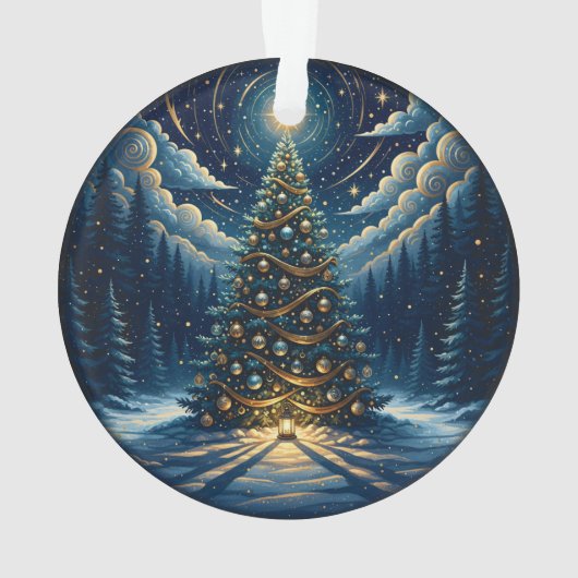 Christmas Ornament 2025 – Winter Night Tree 1 (achterkant)