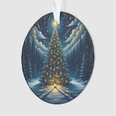 Christmas Ornament 2025 – Winter Night Tree 1 (voorkant)
