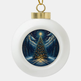 Christmas Ornament 2025 – Winter Night Tree 1