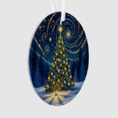 Christmas Ornament 2025 – Winter Night Tree 2 (voorkant)