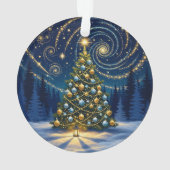 Christmas Ornament 2025 – Winter Night Tree 2 (achterkant)