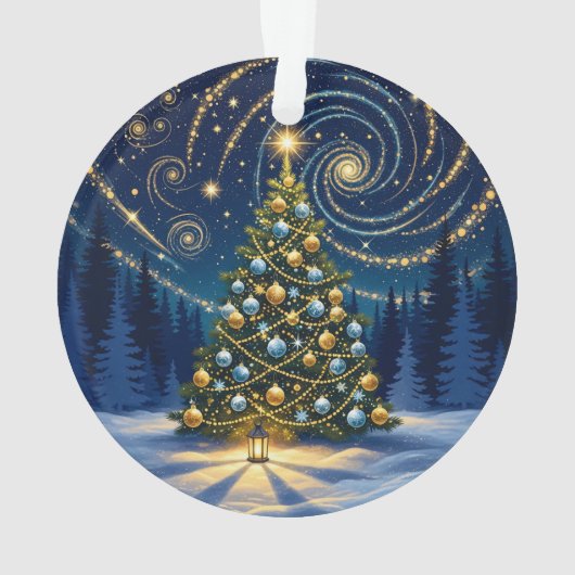 Christmas Ornament 2025 – Winter Night Tree 2 (achterkant)
