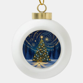 Christmas Ornament 2025 – Winter Night Tree 2