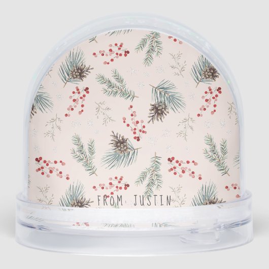 Christmas Ornament | Best Teacher Gift Sneeuwbol (Achterkant)