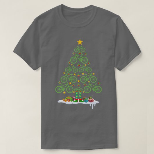Christmas Ornament Bicycle Christmas Tree Bicycle T-shirt (Design voorkant)