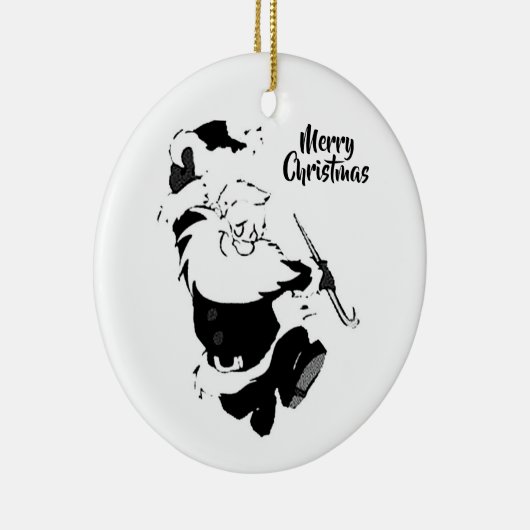 CHRISTMAS ORNAMENT "DANCING SANTA" (Rechts)