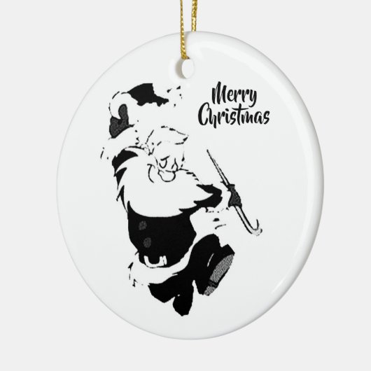 CHRISTMAS ORNAMENT "DANCING SANTA" (Links)