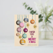 Christmas ornament feestdagenkaart (Staand voorkant)